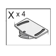 R MECCANISMO X 4 X KIT ARMADIO 2ASC CM.120X50X200H RO/BIA