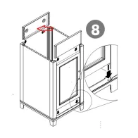 R ALZATA POSTERIORE X KIT LAVATOIO RESINACM.45X50