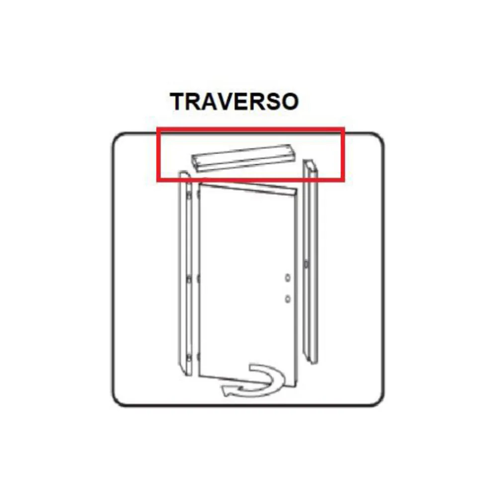 R TRAVERSO BATTENTE PORTA MICROTEC BIANCO 210X70