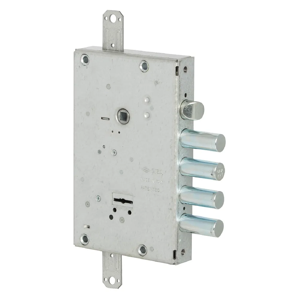SERRATURA DA APPLICARE TRIPLICE PER PORTE BLINDATE ART. 57515 E 64 -4 mand./4 caten. chiave corta SERRATURA DA APPLICARE TRIPLICE PER PORTE BLINDATE ART. 57515 E 64 -4 mand./4 caten. chiave corta