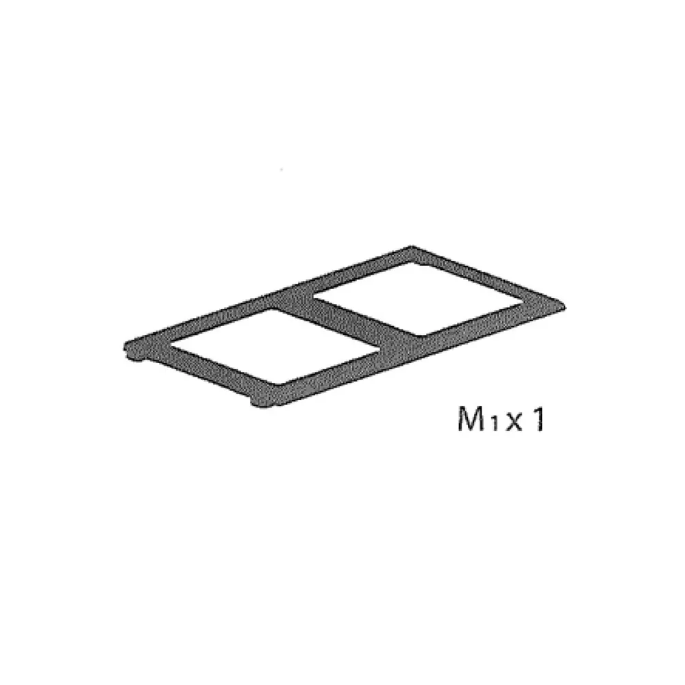 R CORNICE M1x1 x PATTUMIERA 2 ANTE CM. 68X37X90H ART PLAST
