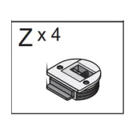 R MECCANISMO Z X 4 X KIT ARMADIO 2ASC CM.120X50X200H RO/BIA