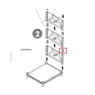 R SUPPORTO X FIANCO LAVATOIO IN RESINA