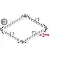 R PROFILO GRANDE  X BASE KIT COPRILAVATRICE RESINA 68X64XH88 CM BIANCO
