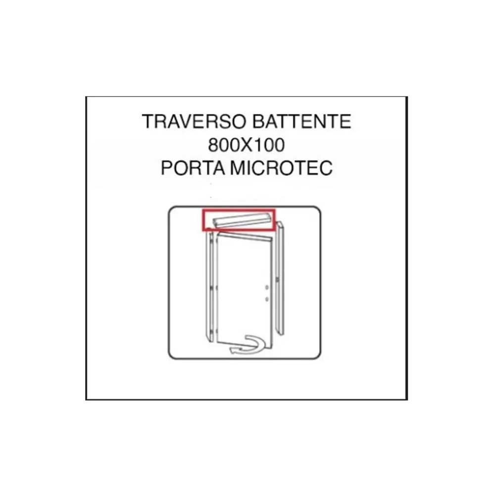 R TRAVERSO BATTENTE X PORTA MICROTEC FRASSINO/BIANCO 210X80