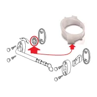 R SUPPORTO X FERMAIMPOSTE BRUCO PLASTICA NERA(PZ.2)