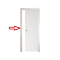 R STIPITI LATERALI +CORNICI X PORTA MICROTEC 210X80 SCORREV. FRASSINO BIANCO