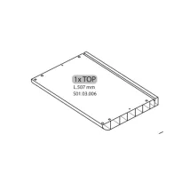 R 1XTOP L.507mm x ARMADIO SPORCO PULITO RESINA 1 ANTA