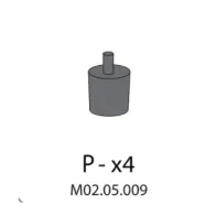 R PX4 X ARMADIO SPOGLIATOIO RESINA A 1 POSTO IN KIT C/SERRAT
