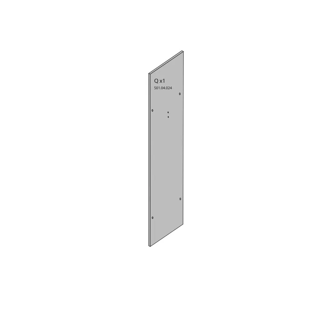 R QX1 S01.04.024 XARMADIO SPOGLIATOIO RESINA A 2 POSTI IN KIT C/SERRAT