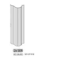 R 2XSER S01.07.018 X COPRICALDAIA RESINA HIMALAYA C/SERRANDA 59X39X98H