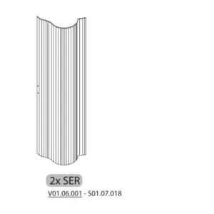 R 2XSER S01.07.018 X COPRICALDAIA RESINA HIMALAYA C/SERRANDA 59X39X98H