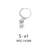 R S-x1 M02.14.008 X ARMADIO SPOGLIATOIO RESINA A 1 POSTO IN KIT C/SERRAT