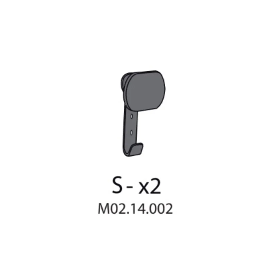 R S-X2 M02.14.002 X ARMADIO SPOGLIATOIO RESINA A 2 POSTI IN KIT C/SERRAT