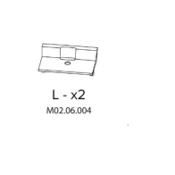 R LX2 M02.06.004 X ARMADIO SPOGLIATOIO RESINA A 2 POSTI IN KIT C/SERRAT