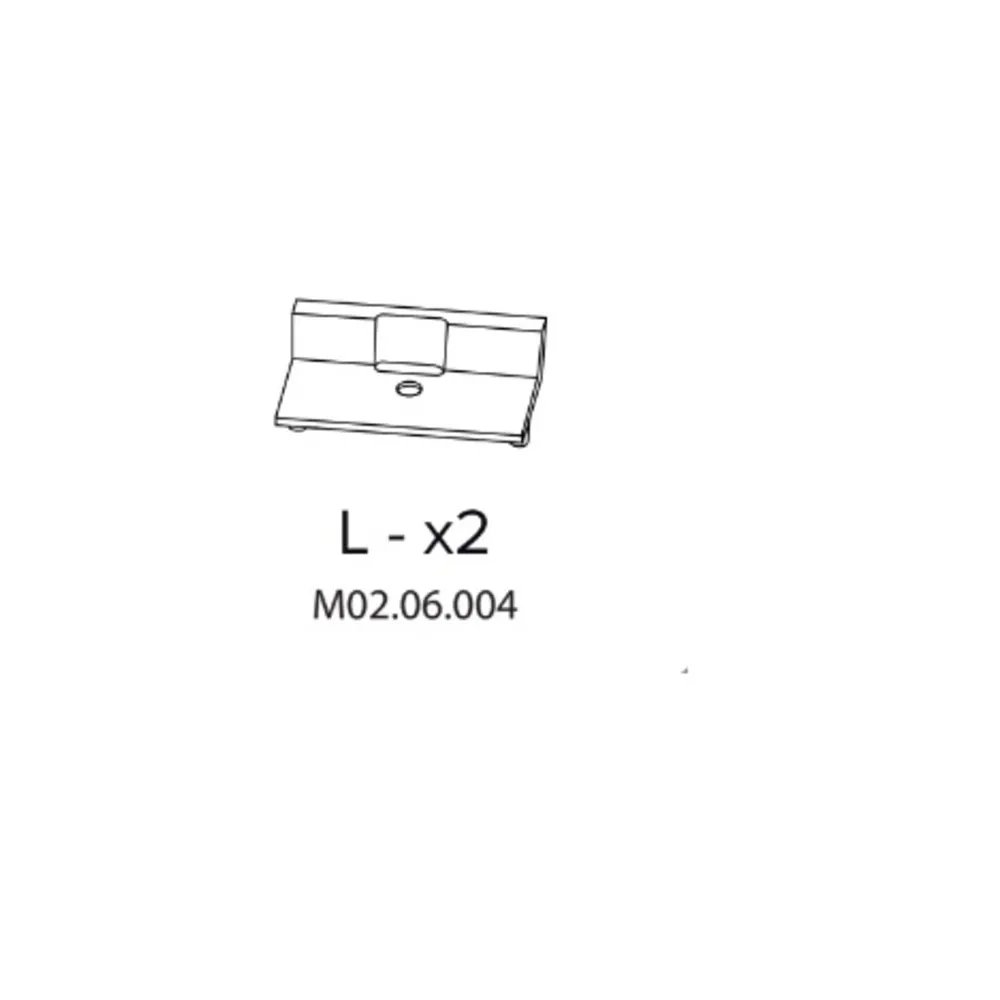 R LX2 M02.06.004 X ARMADIO SPOGLIATOIO RESINA A 2 POSTI IN KIT C/SERRAT