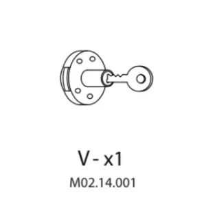 R V-x1 M02.14.001 X ARMADIO SPOGLIATOIO RESINA A 1 POSTO IN KIT C/SERRAT