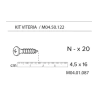 R KIT VITERIA MO4.50.122 X COPRICALDAIA  RESINA HIMALAYA C/SERRANDA 59X39X98H