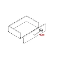 R FRONTALE CASSETTO X KIT COMODINO 2 CASSETTI 41X48X36 ROVERE BARLY K021