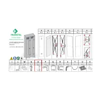 R PARTICOLARE (OX4 )XARMADIO SPOGLIATOIO A 2 POSTI IN KIT C/SERRATURA