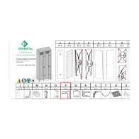 R PARTICOLARE (PX4 )XARMADIO SPOGLIATOIO A 2 POSTI IN KIT C/SERRATURA