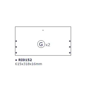 R ANTA G X KIT SCARPIERA 5 RIBALTE 65X15X164 BIANCO 1307