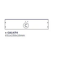 R TOP C X KIT SCARPIERA 5 RIBALTE 65X15X164 BIANCO 1307