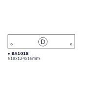 R BASE D X KIT SCARPIERA 5 RIBALTE 65X15X164 BIANCO 1307