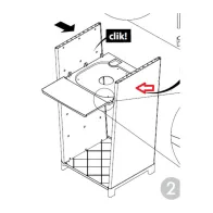 R FIANCO X KIT MOBILE PER LAVATOIO 40X40x87H CM