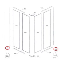 R PROFILO A MURO (B2)X BOX DOCCIA CRILEX GOCCIA 1