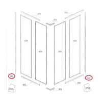 R PROFILO A MURO (B2)X BOX DOCCIA CRILEX GOCCIA 1
