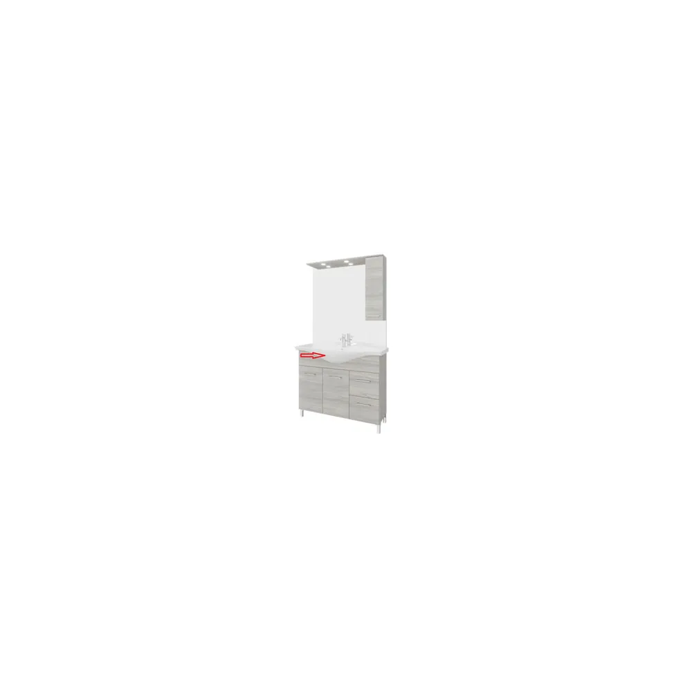 R LAVABO X ARREDO BAGNO MOD.RUBINO ROVERE GRIGIO 105 CM R LAVABO X ARREDO BAGNO MOD.RUBINO ROVERE GRIGIO 105 CM