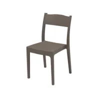 SEDIA POLIPROPILENE FIBRA VETRO VESTA BROWN