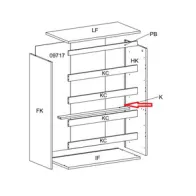 R TRAVERSO K X KIT CASSETTIERA 5C NOVA 77X40X107 BIANCA
