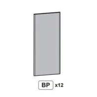 R (BPx12) X ARMADIO TERRY ARDESIA 2 ANTE CM 68X39XH172 CAB2680