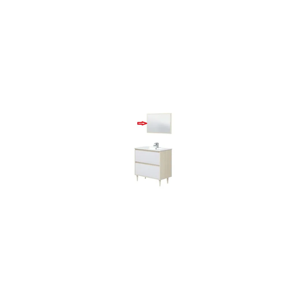 R SPECCHIO X KIT MOBILE BAGNO VERONA 80 ROVERE BIANCO