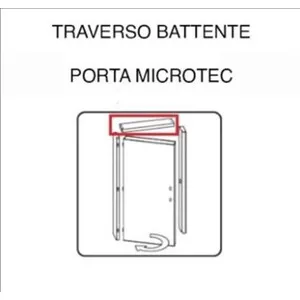 R TRAVERSO BATTENTE X PORTA MICROTEC CILIEGIO 60X210