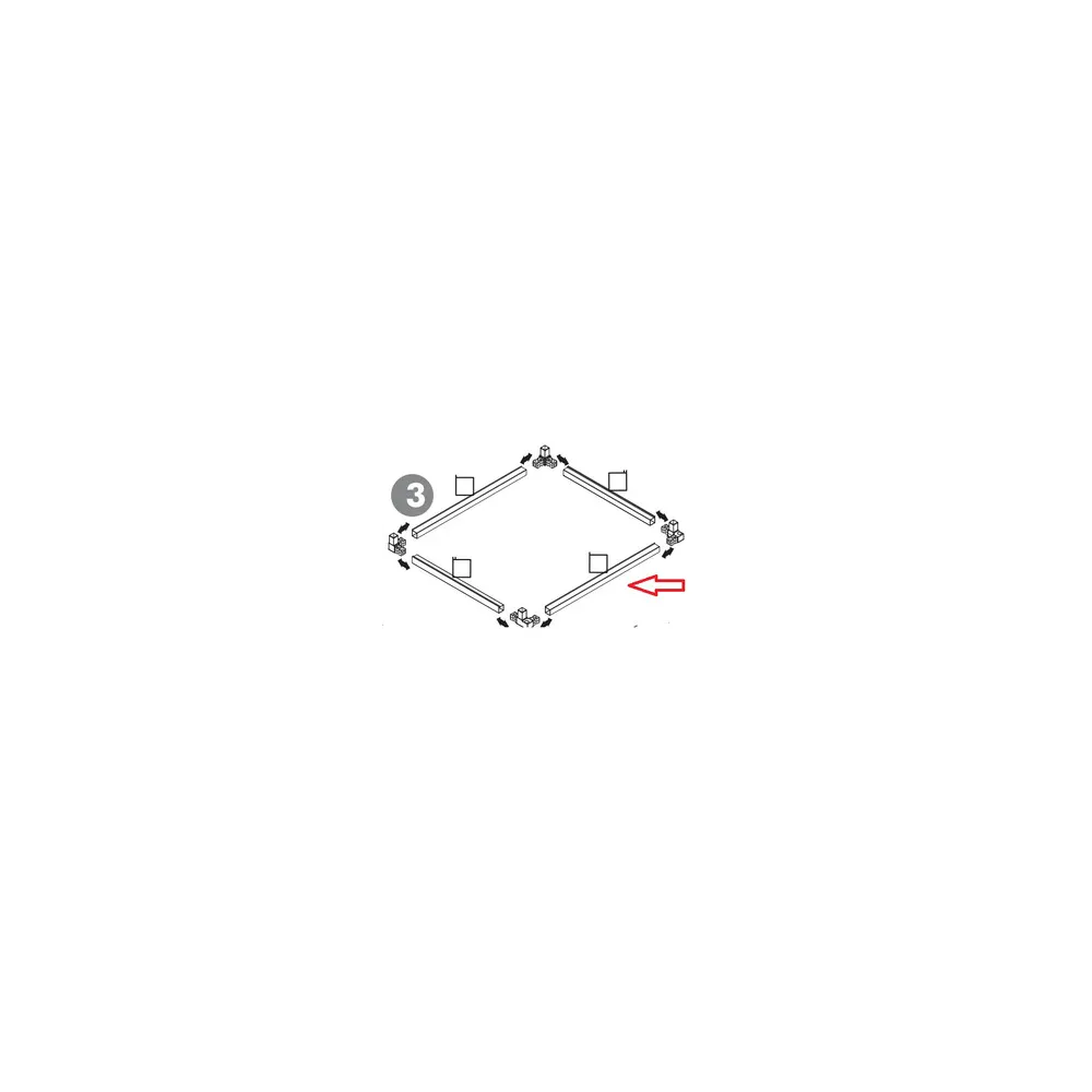 R PROFILO GRANDE BASE SUP CON GUIDA  X  KIT COPRILAVATRICE RESINA