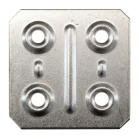 BL PIASTRINA QUADRA 40X40 MM ZINCATA 10 PZ* (6