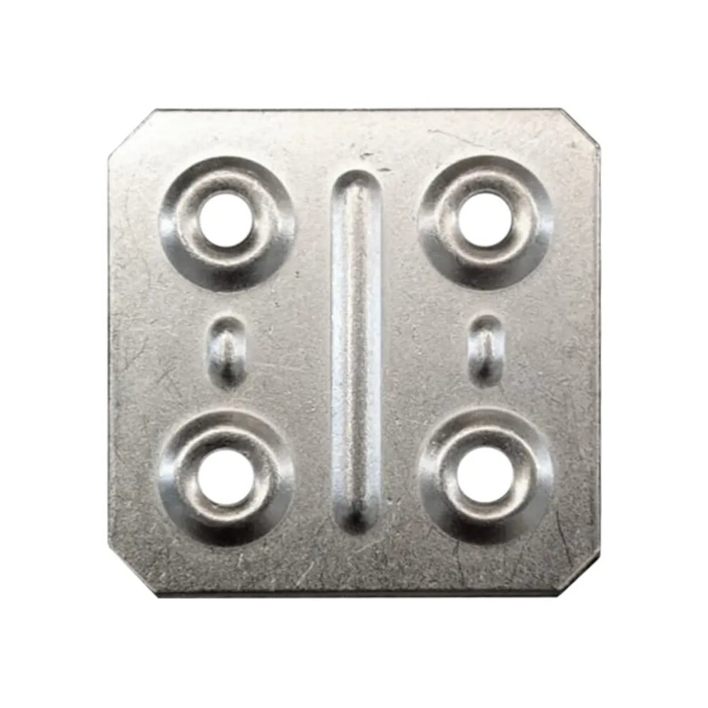 BL PIASTRINA QUADRA 40X40 MM ZINCATA 10 PZ* (6