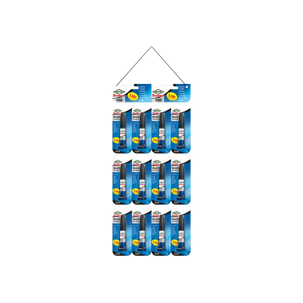 BOSTIK SUPER GLUE 3 G JUMBO CARD BLISTER (24
