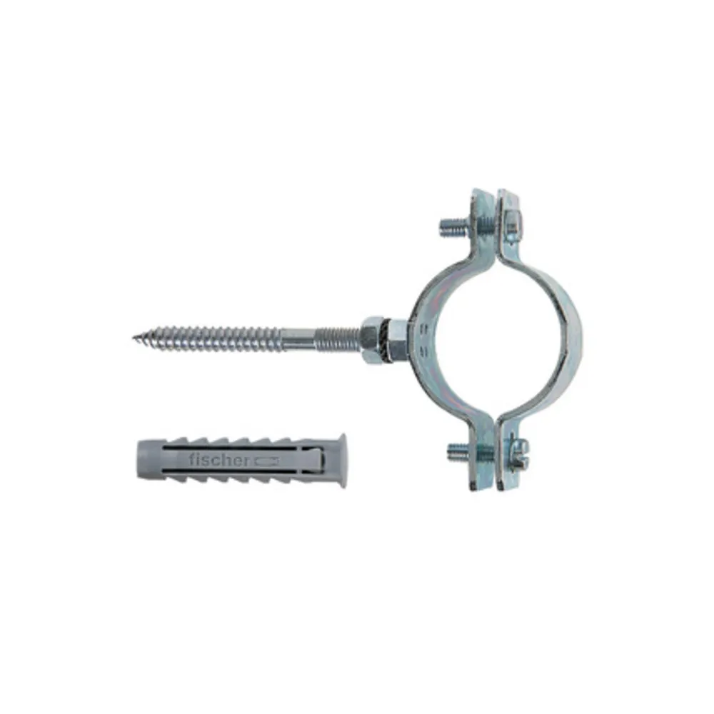 FISCHER COLLARE P/TUBI CPT 1-1/2 C/VITE E TASSELLO FISCHER COLLARE P/TUBI CPT 1-1/2 C/VITE E TASSELLO
