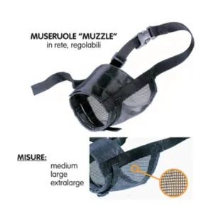 MUSERUOLA P/CANI MUZZLE IN RETE TAGLIA XL