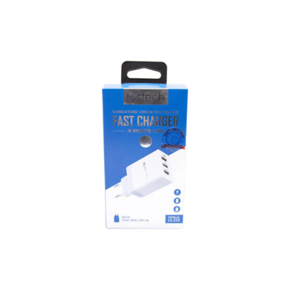 CARICATORE QUICK CHARGER 3.0 DA 3 USB