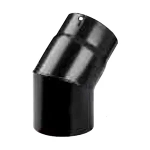 GOMITO PLUS PORCELLANATO 45 D 15 CM NERO OPACO