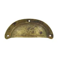 MANIGLIA OTTONE 15122 77X31 MM ANTICATO** (25