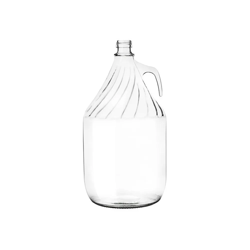 DAMIGIANA DAMA VETRO NUDA 5 L P/TAPPO A VITE (6