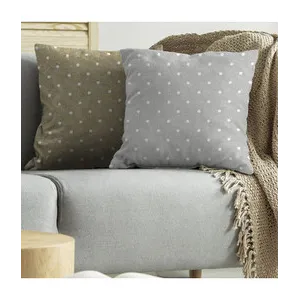 CUSCINO TULIPANO 43X43CM POIS GRIGIO 1810 (6