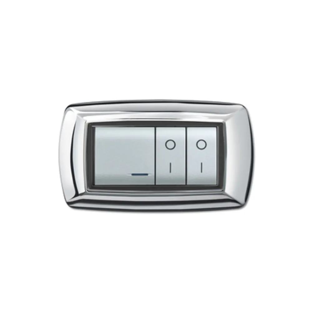 PLACCA LIFE LIVING PLAST CROMO 4P