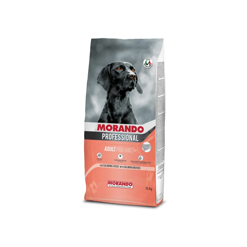 CIBO CANE MORANDO 15 KG ADULT DELIZ SALM RISO